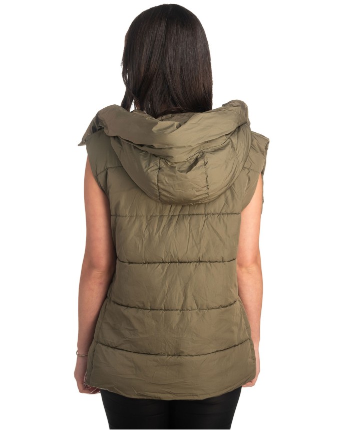 Γυναικείο Επώνυμο Μπουφάν Γιλέκο - K378