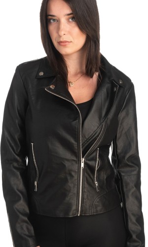 Δερμάτινο γυναικείο μπουφάν - K379