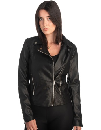 Δερμάτινο γυναικείο μπουφάν - K379