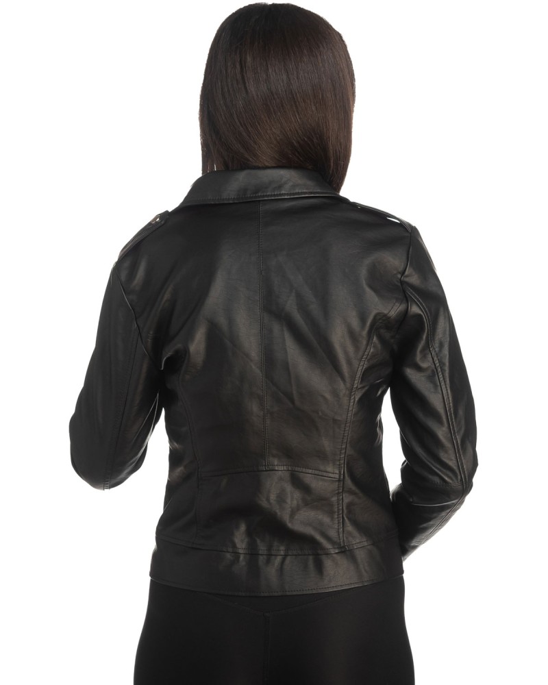 Δερμάτινο γυναικείο μπουφάν - K379