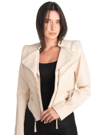 Δερμάτινο γυναικείο μπουφάν - K416