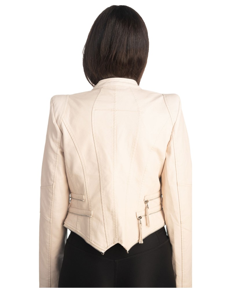 Δερμάτινο γυναικείο μπουφάν - K416