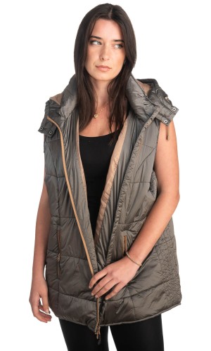 Γυναικείο Επώνυμο Μπουφάν Γιλέκο - K426