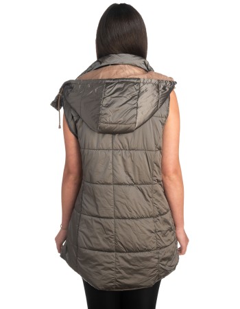 Γυναικείο Επώνυμο Μπουφάν Γιλέκο - K426