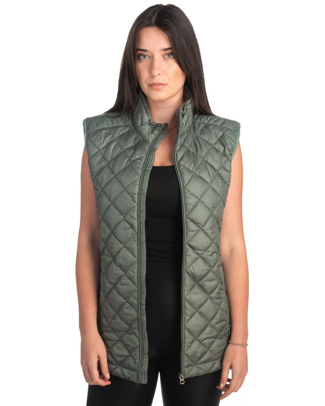 Γυναικείο Επώνυμο Μπουφάν Γιλέκο - K448