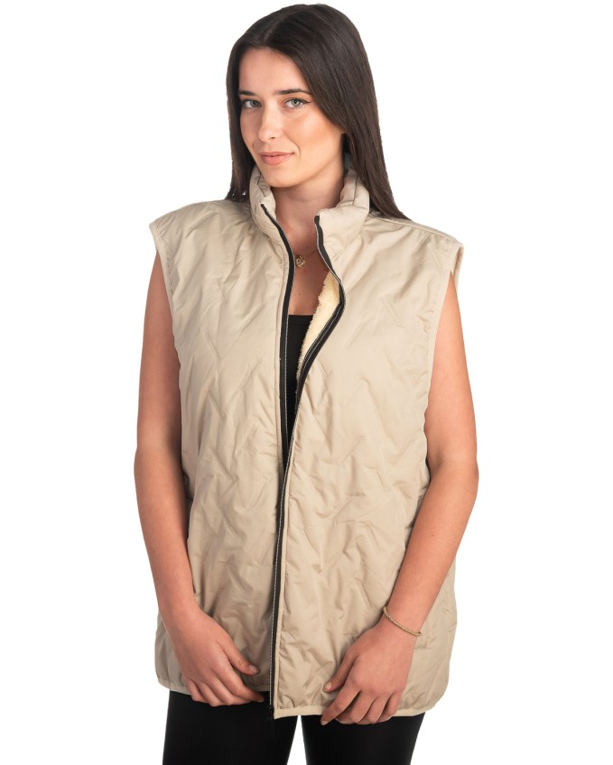 Γυναικείο Επώνυμο Μπουφάν Γιλέκο - K458