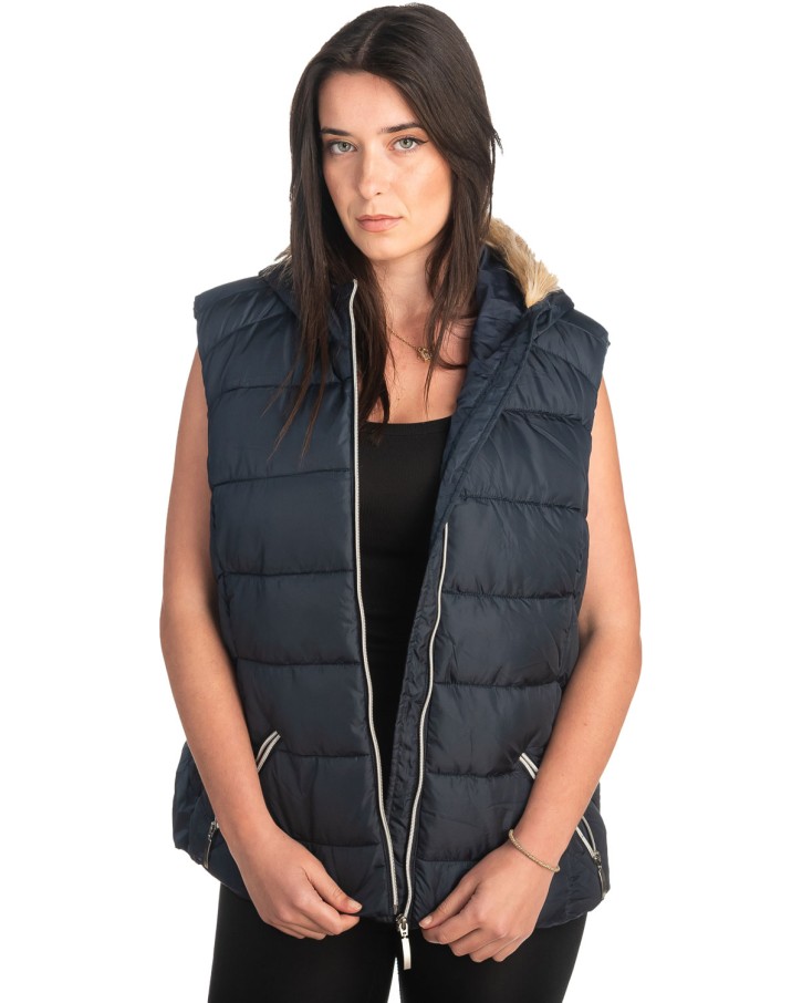 Γυναικείο Επώνυμο Μπουφάν Γιλέκο - K471