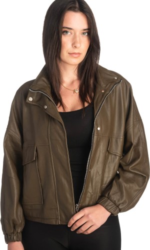 Δερμάτινο γυναικείο μπουφάν - K480