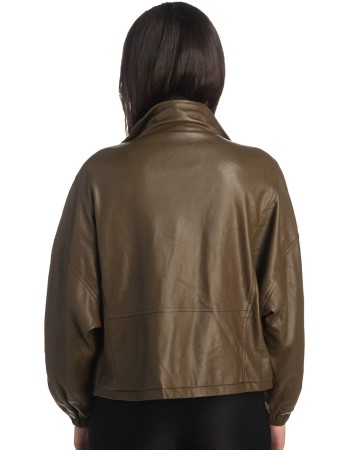 Δερμάτινο γυναικείο μπουφάν - K480