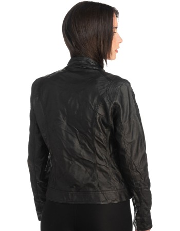 Δερμάτινο γυναικείο μπουφάν - K729