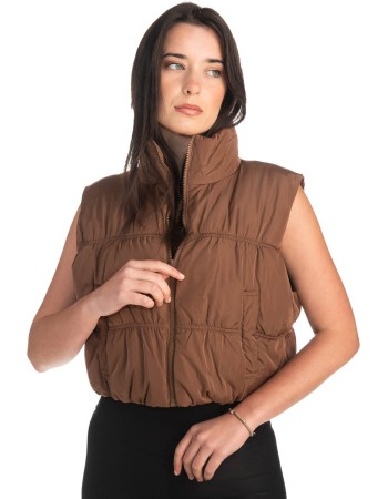 Γυναικείο Επώνυμο Μπουφάν Γιλέκο - K730