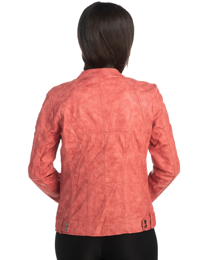 Δερμάτινο γυναικείο μπουφάν - K754