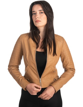 Δερμάτινο γυναικείο μπουφάν - K786