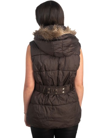 Γυναικείο Επώνυμο Μπουφάν Γιλέκο - K819