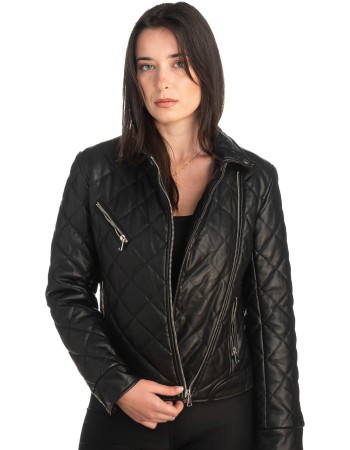 Δερμάτινο γυναικείο μπουφάν - K845