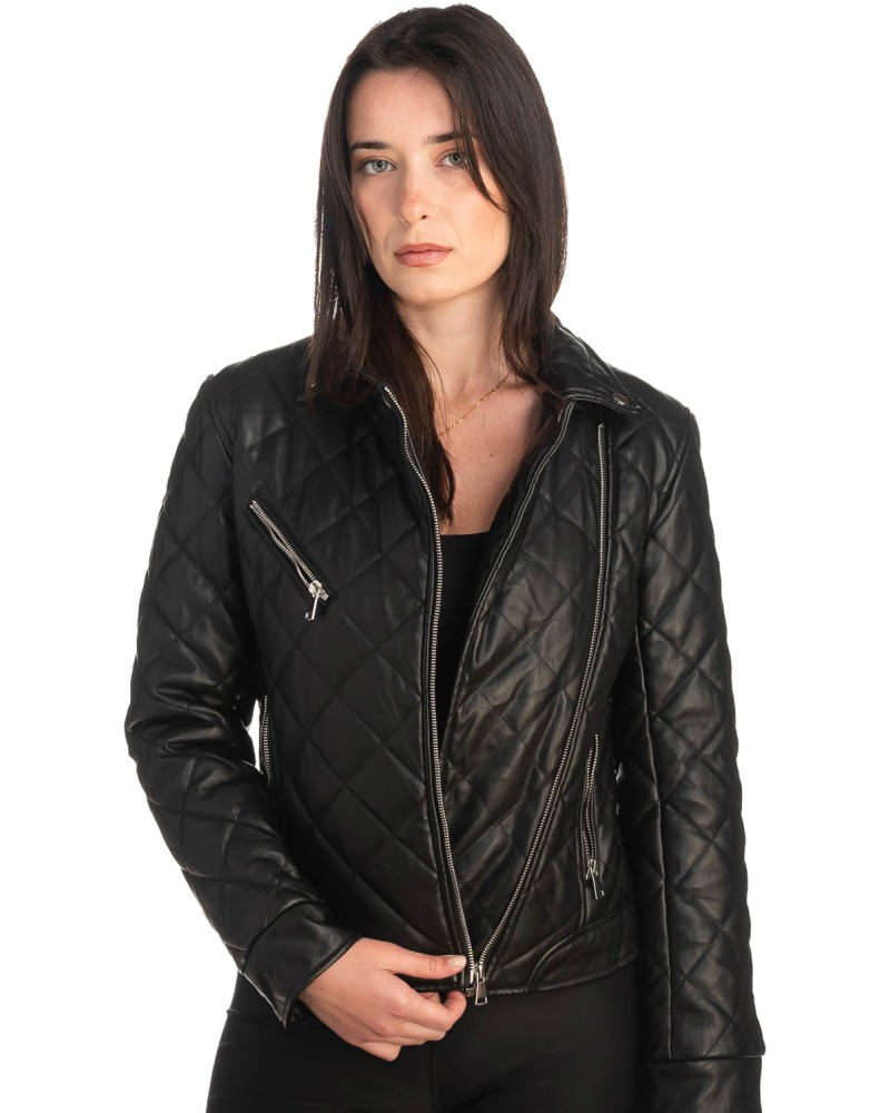 Δερμάτινο γυναικείο μπουφάν - K845