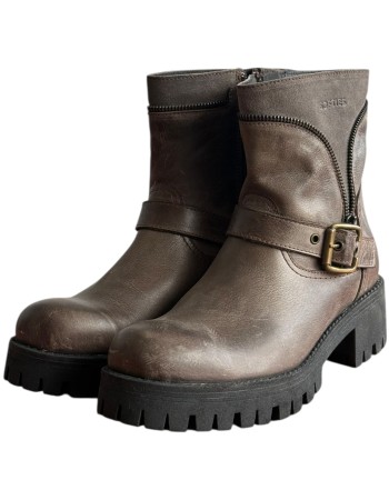 Δερμάτινο Γυναικείo Μποτάκι - M177