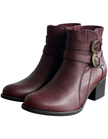 Δερμάτινο Γυναικείo Μποτάκι - M179