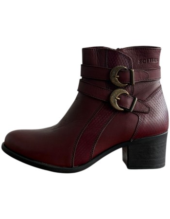 Δερμάτινο Γυναικείo Μποτάκι - M179