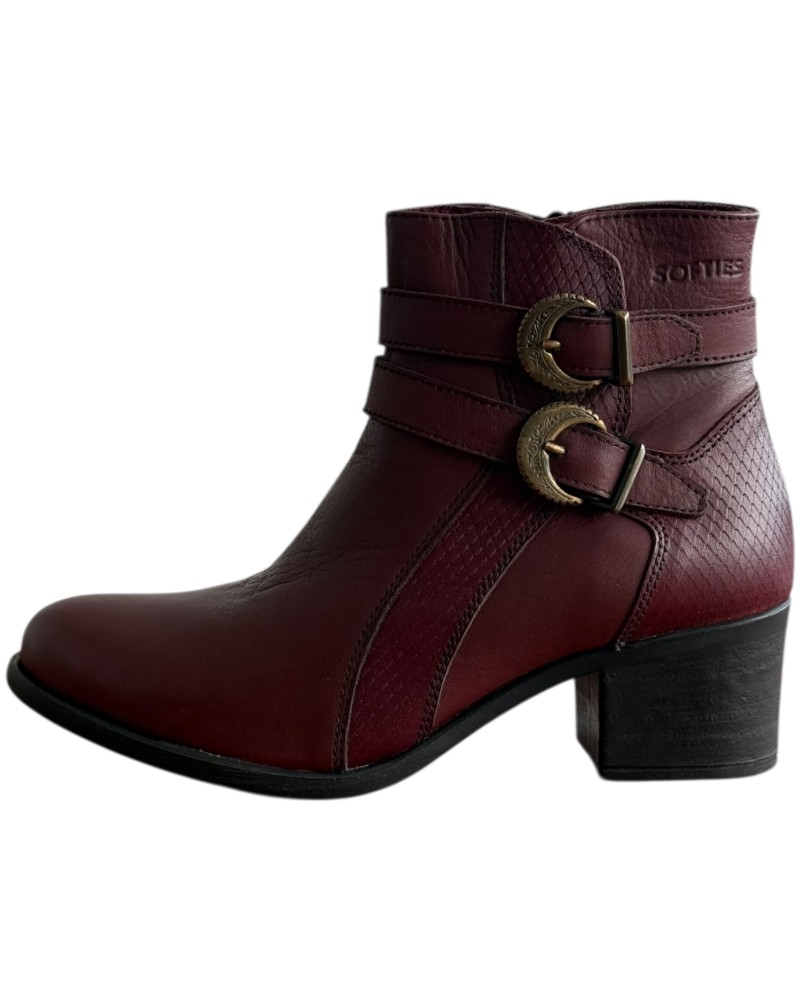 Δερμάτινο Γυναικείo Μποτάκι - M179