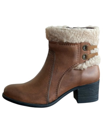 Δερμάτινο Γυναικείo Μποτάκι - M273