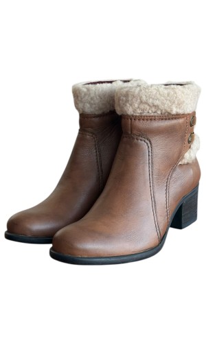 Δερμάτινο Γυναικείo Μποτάκι - M273