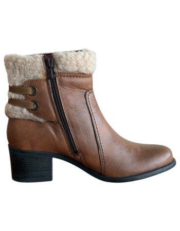 Δερμάτινο Γυναικείo Μποτάκι - M273