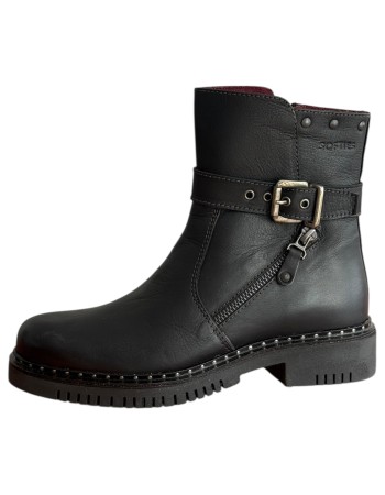 Δερμάτινο Γυναικείo Μποτάκι - M331