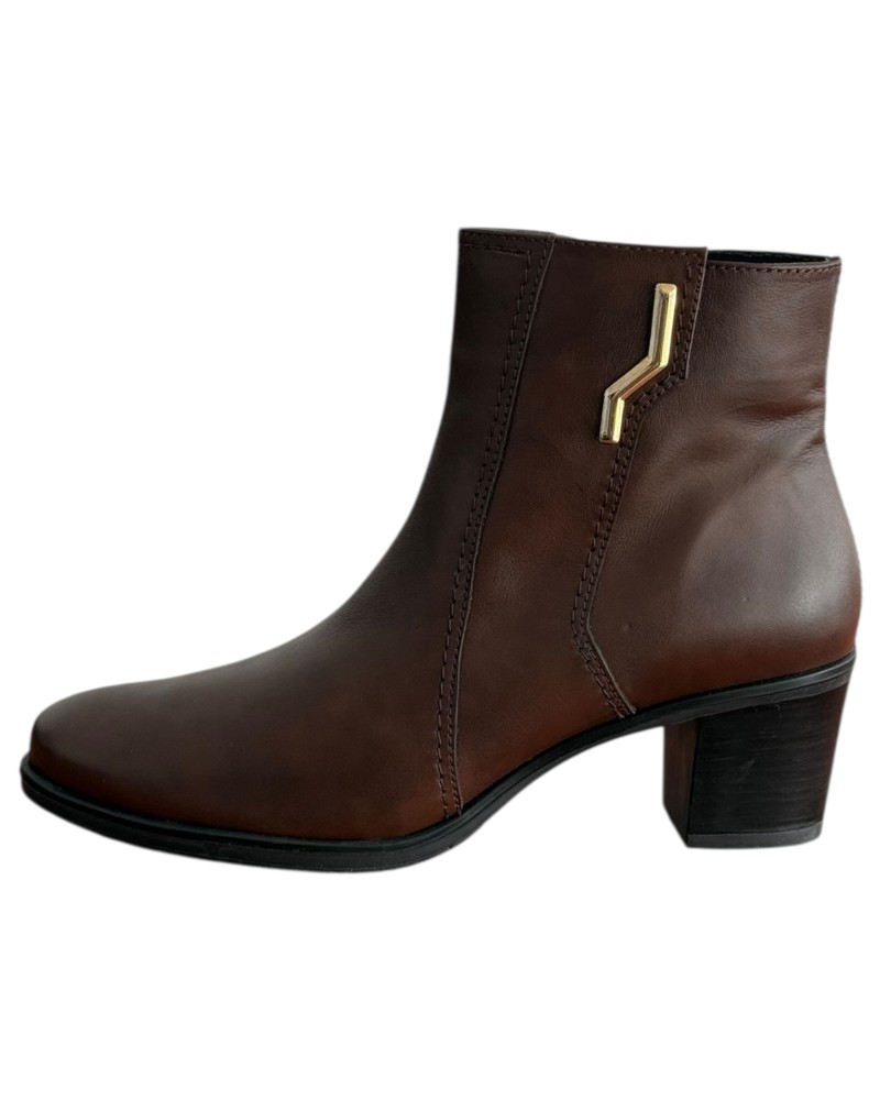 Δερμάτινο Γυναικείo Μποτάκι - M363