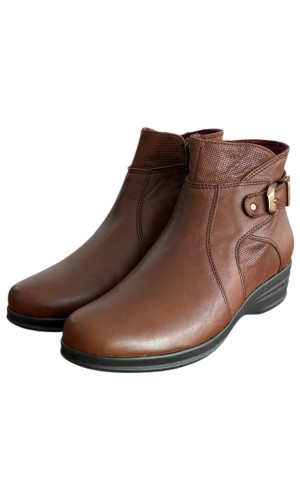 Δερμάτινο Γυναικείo Μποτάκι - M367