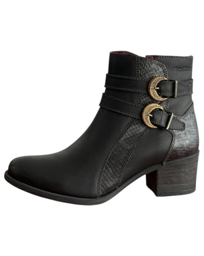 Δερμάτινο Γυναικείo Μποτάκι - M392