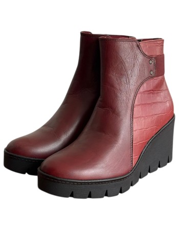 Δερμάτινο Γυναικείo Μποτάκι - M416