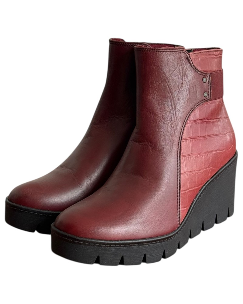 Δερμάτινο Γυναικείo Μποτάκι - M416