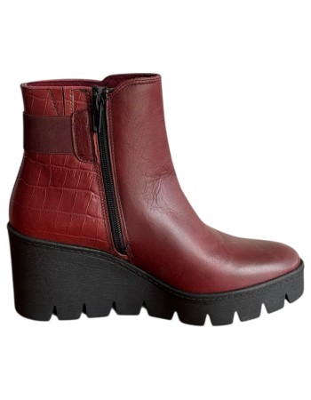 Δερμάτινο Γυναικείo Μποτάκι - M416