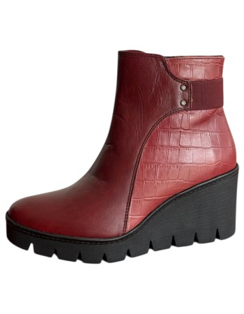 Δερμάτινο Γυναικείo Μποτάκι - M416