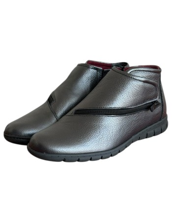 Δερμάτινο Γυναικείo Μποτάκι - M449