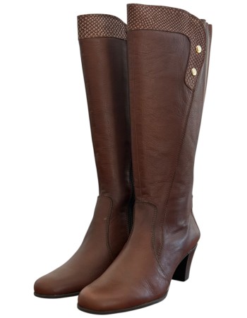 Δερμάτινη Γυναικεία Mπότα - M676