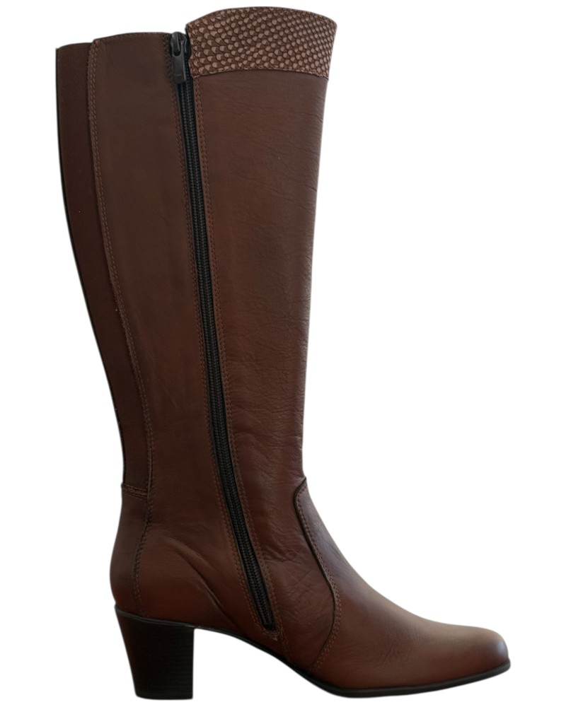 Δερμάτινη Γυναικεία Mπότα - M676