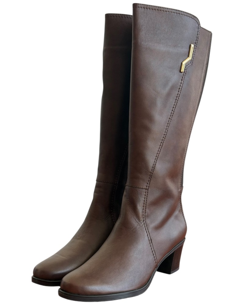 Δερμάτινη Γυναικεία Mπότα - M696