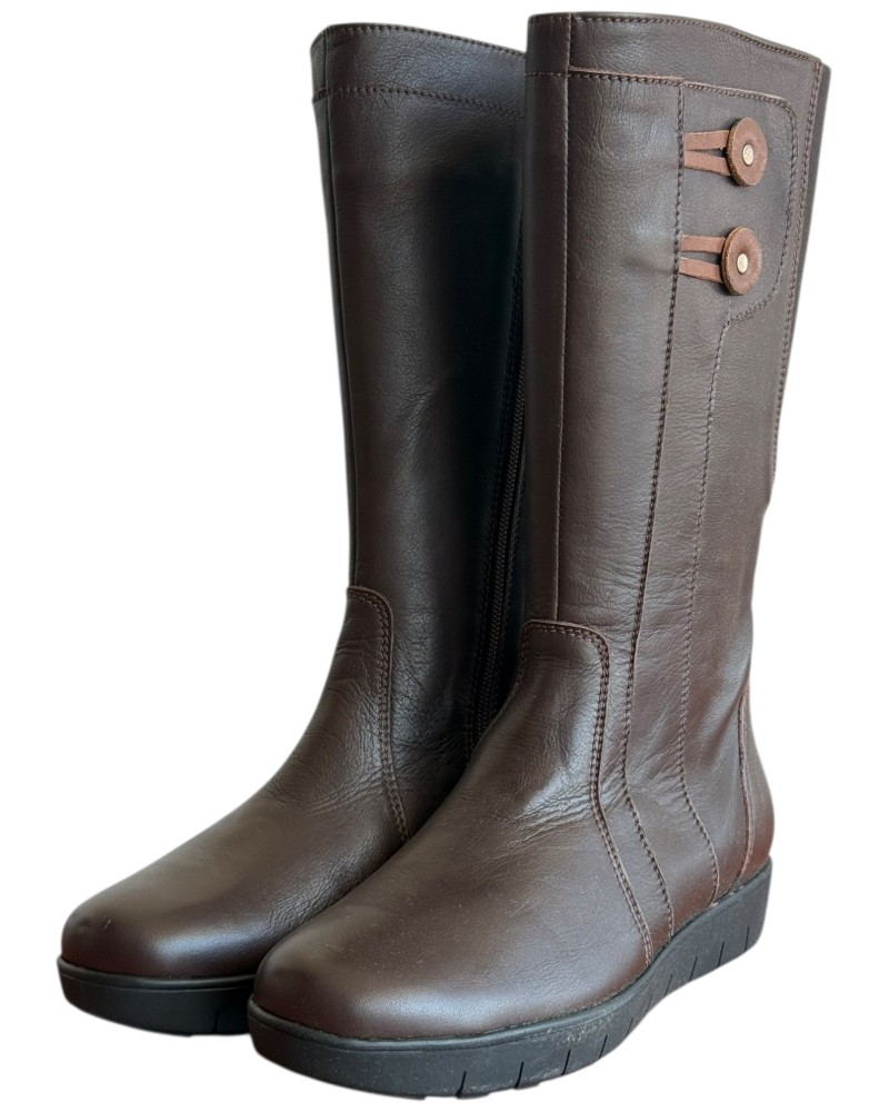 Δερμάτινη Γυναικεία Mπότα - M703