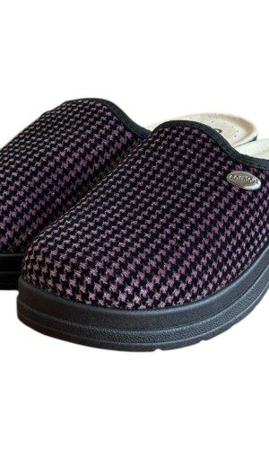 Γυναικεία Δερμάτινη Ανατομική Παντόφλα - M726