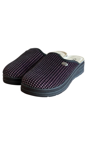 Γυναικεία Δερμάτινη Ανατομική Παντόφλα - M726