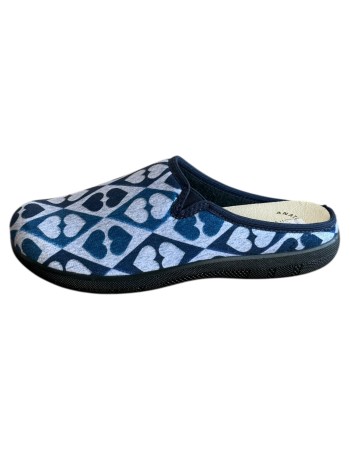 Γυναικεία Δερμάτινη Ανατομική Παντόφλα - M752