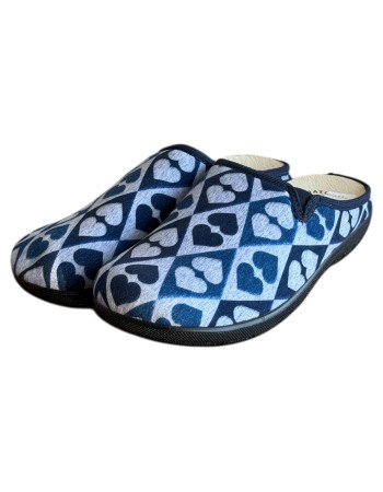 Γυναικεία Δερμάτινη Ανατομική Παντόφλα - M752