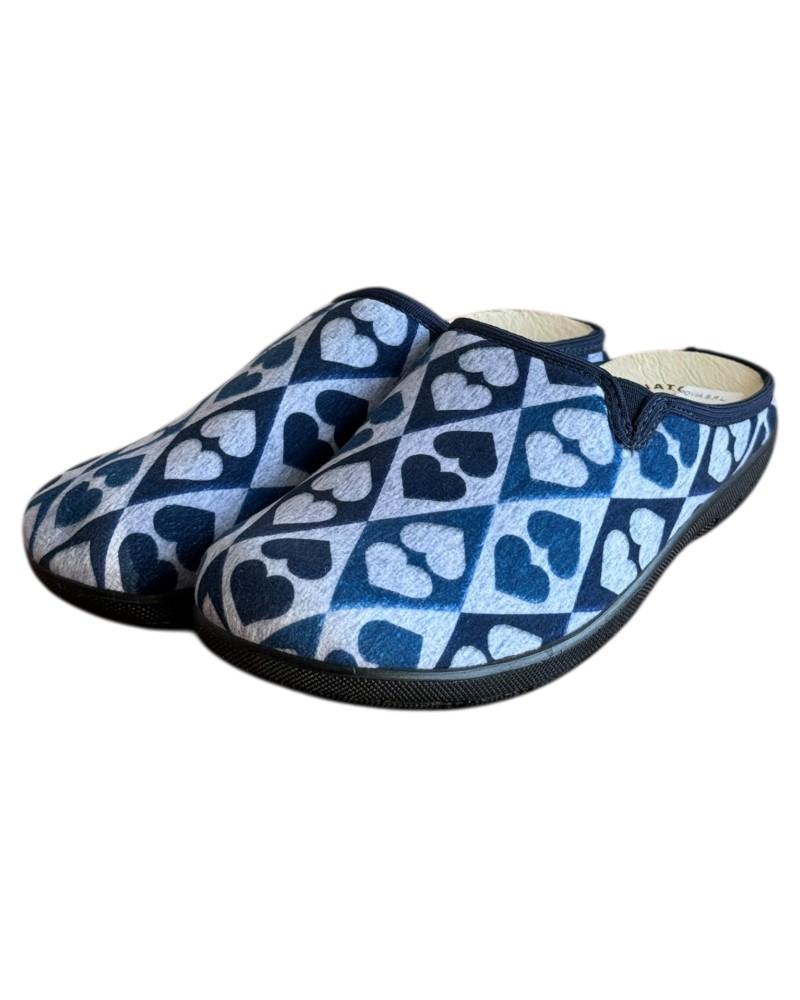 Γυναικεία Δερμάτινη Ανατομική Παντόφλα - M752