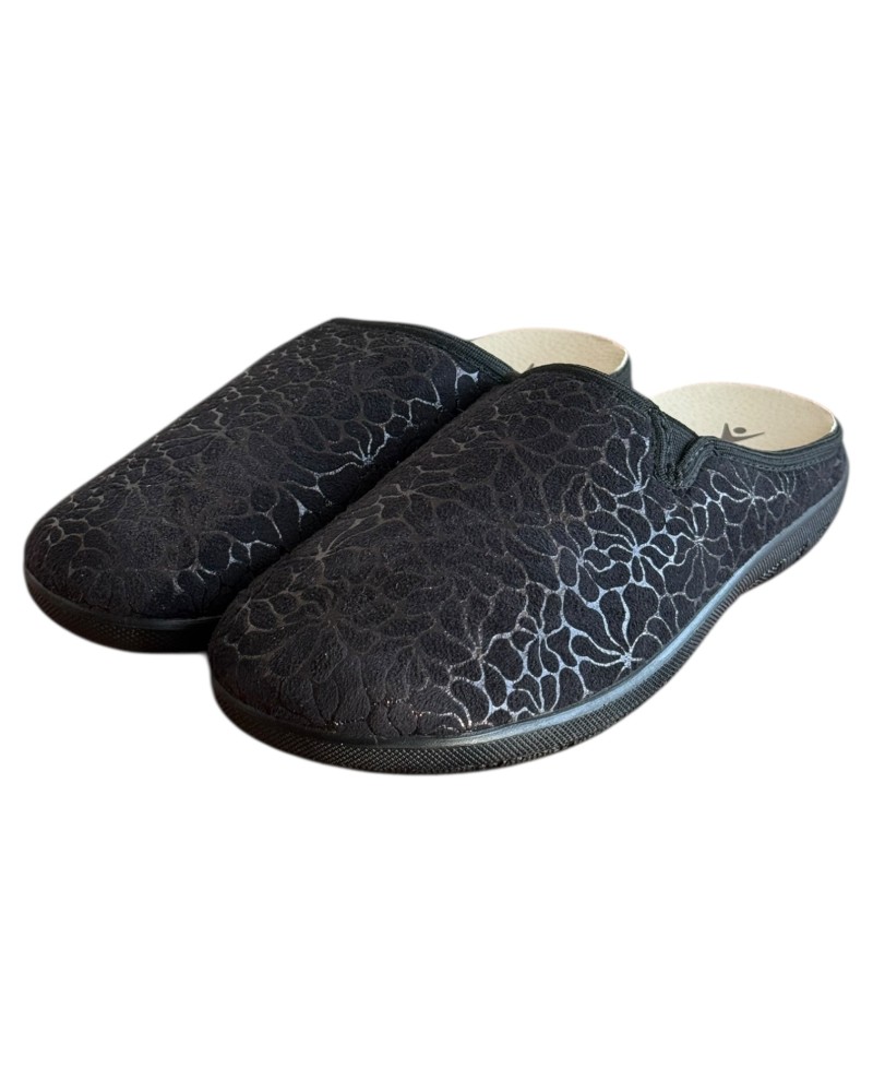 Γυναικεία Δερμάτινη Ανατομική Παντόφλα - M754