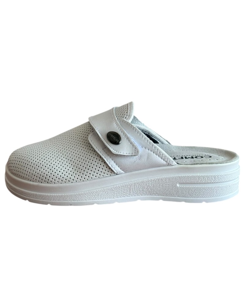 Γυναικεία Δερμάτινη Ανατομική Παντόφλα - M758