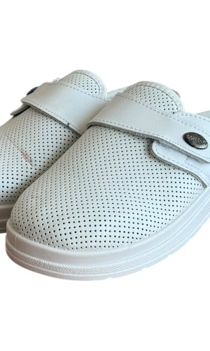 Γυναικεία Δερμάτινη Ανατομική Παντόφλα - M758