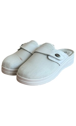 Γυναικεία Δερμάτινη Ανατομική Παντόφλα - M758