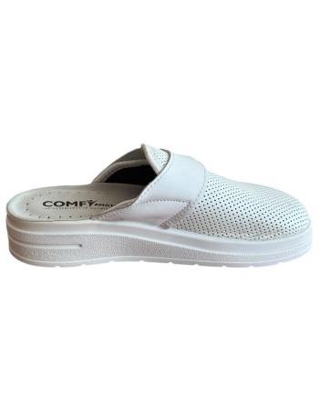 Γυναικεία Δερμάτινη Ανατομική Παντόφλα - M758